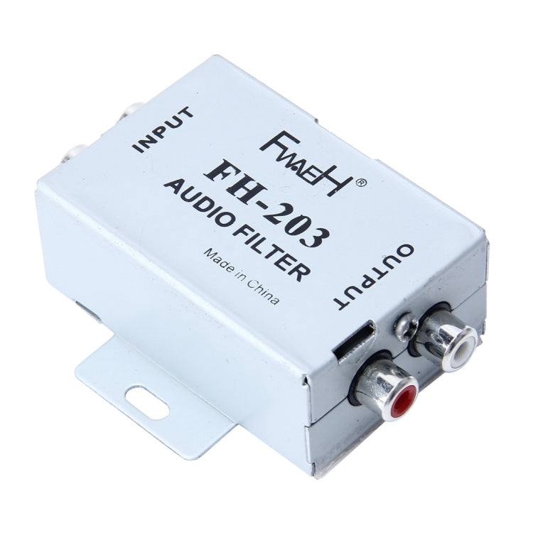 FH-203 12V Vehicle Car Audio Amplifier Noise Filter RCA Plug Loop Isolator for DVD Stereos - Car Amplifiers by buy2fix | Online Shopping UK | buy2fix