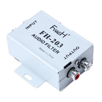 FH-203 12V Vehicle Car Audio Amplifier Noise Filter RCA Plug Loop Isolator for DVD Stereos - Car Amplifiers by buy2fix | Online Shopping UK | buy2fix