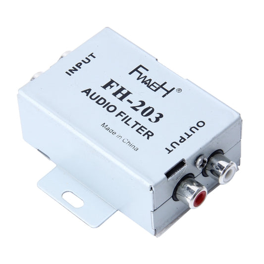 FH-203 12V Vehicle Car Audio Amplifier Noise Filter RCA Plug Loop Isolator for DVD Stereos - Car Amplifiers by buy2fix | Online Shopping UK | buy2fix