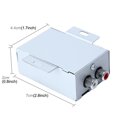FH-203 12V Vehicle Car Audio Amplifier Noise Filter RCA Plug Loop Isolator for DVD Stereos - Car Amplifiers by buy2fix | Online Shopping UK | buy2fix