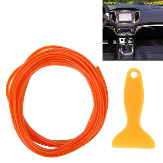 5m Flexible Trim For DIY Automobile Car Interior Moulding Trim Decorative Line Strip with Film Scraper(Orange) by buy2fix