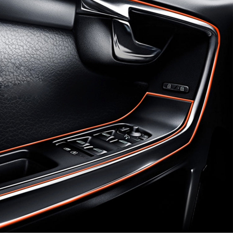 5m Flexible Trim For DIY Automobile Car Interior Moulding Trim Decorative Line Strip with Film Scraper(Orange) by buy2fix