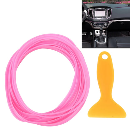 5m Flexible Trim For DIY Automobile Car Interior Moulding Trim Decorative Line Strip with Film Scraper(Pink) by buy2fix
