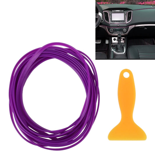 5m Flexible Trim For DIY Automobile Car Interior Moulding Trim Decorative Line Strip with Film Scraper(Purple) by buy2fix