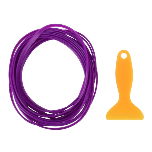 5m Flexible Trim For DIY Automobile Car Interior Moulding Trim Decorative Line Strip with Film Scraper(Purple) by buy2fix