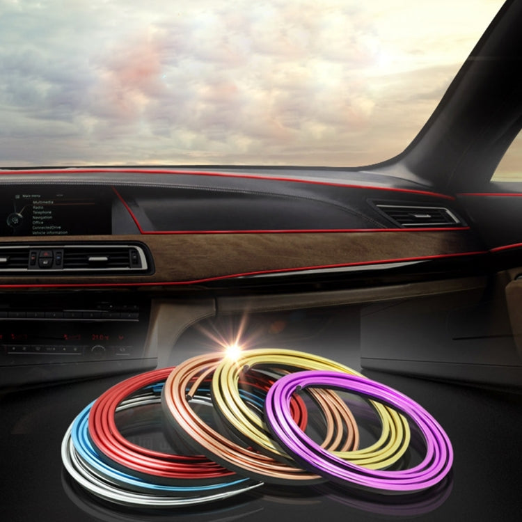 5m Flexible Trim For DIY Automobile Car Interior Moulding Trim Decorative Line Strip with Film Scraper(Purple) by buy2fix