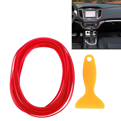 5m Flexible Trim For DIY Automobile Car Interior Moulding Trim Decorative Line Strip with Film Scraper(Red) by buy2fix