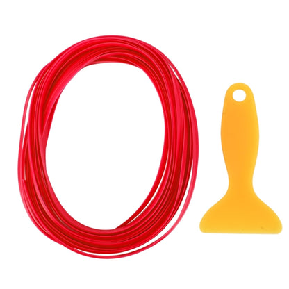 5m Flexible Trim For DIY Automobile Car Interior Moulding Trim Decorative Line Strip with Film Scraper(Red) by buy2fix
