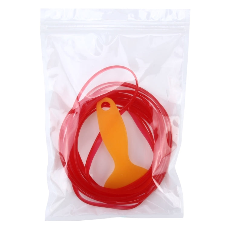 5m Flexible Trim For DIY Automobile Car Interior Moulding Trim Decorative Line Strip with Film Scraper(Red) by buy2fix