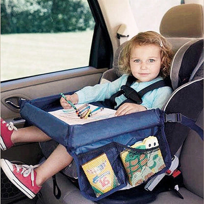 Child Console Baby Stroller Toy Stroller Organizer Baby Safety Tray Tourist Painting Holder Waterproof Dining Table Car Painting Tray by buy2fix