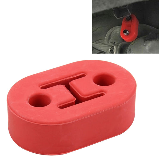 Universal Car Two Holes Adjustable Rubber Mounting Bracket Exhaust Tube Hanging Rubber Tube Car Exhaust Pipe Hanging Shackle Hanging Exhaust Hanging From Ear(Red) - Exhaust Pipes by buy2fix | Online Shopping UK | buy2fix