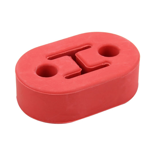 Universal Car Two Holes Adjustable Rubber Mounting Bracket Exhaust Tube Hanging Rubber Tube Car Exhaust Pipe Hanging Shackle Hanging Exhaust Hanging From Ear(Red) - Exhaust Pipes by buy2fix | Online Shopping UK | buy2fix