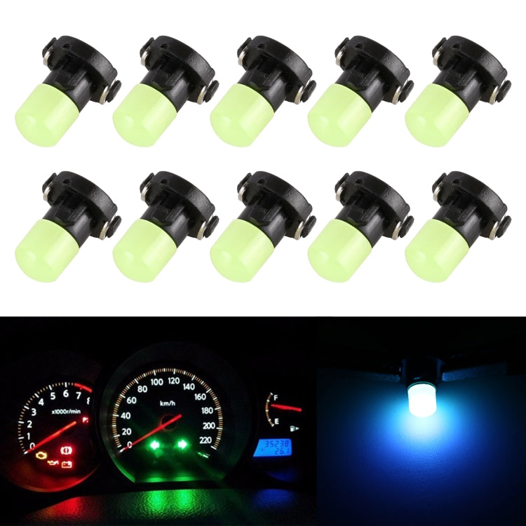 10 PCS 2W T3 Wedge Instrument Panel LED Light Dashboard Gauge Cluster Indicator Lamp Bulb(Ice Blue Light) - Instrument Lights by buy2fix | Online Shopping UK | buy2fix