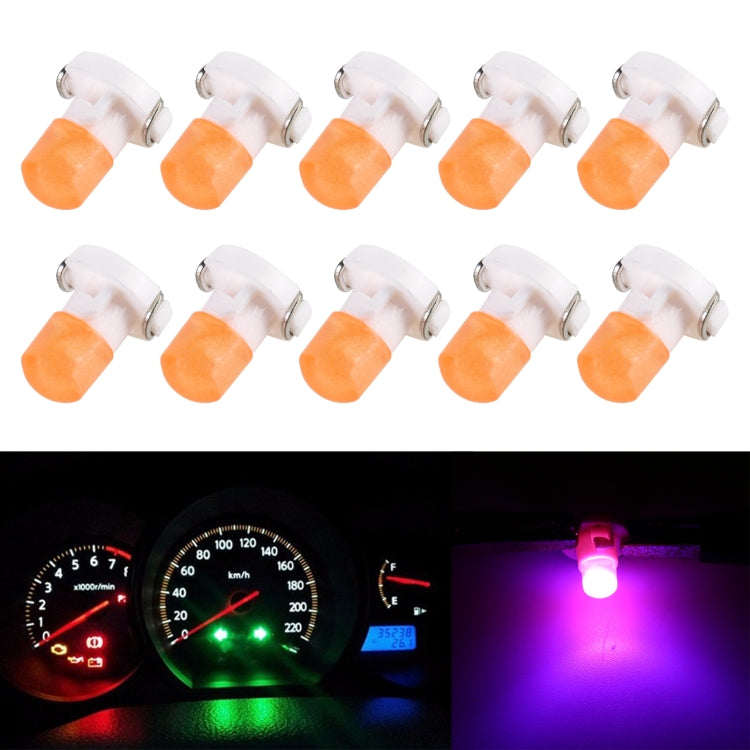 10 PCS 2W T3 Wedge Instrument Panel LED Light Dashboard Gauge Cluster Indicator Lamp Bulb(Pink Light) - Instrument Lights by buy2fix | Online Shopping UK | buy2fix