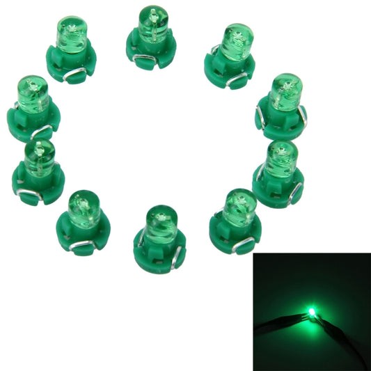 10PCS 2W T3 Wedge Instrument Panel LED Light Dashboard Gauge Cluster Indicator Lamp Bulb(Green Light) - Instrument Lights by buy2fix | Online Shopping UK | buy2fix
