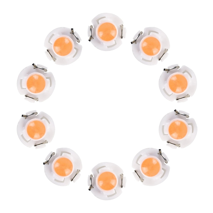 10PCS 2W T4.2 Wedge Instrument Panel LED Light Dashboard Gauge Cluster Indicator Lamp Bulb (Pink Light) - Instrument Lights by buy2fix | Online Shopping UK | buy2fix