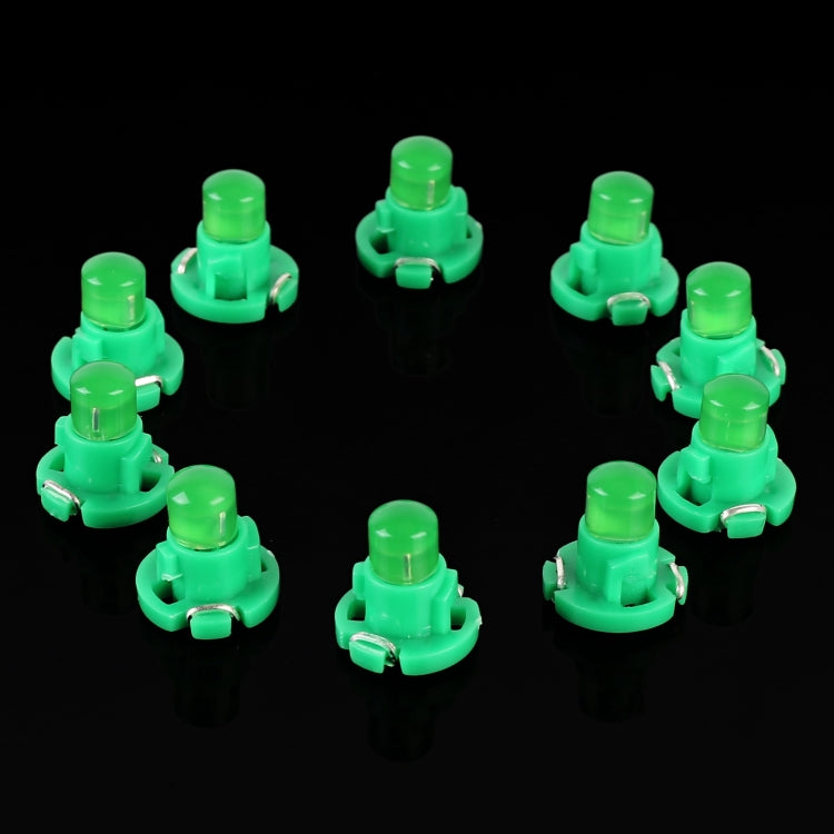 10PCS 2W T4.2 Wedge Instrument Panel LED Light Dashboard Gauge Cluster Indicator Lamp Bulb(Green Light) - Instrument Lights by buy2fix | Online Shopping UK | buy2fix