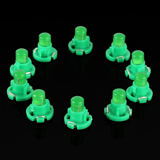 10PCS 2W T4.2 Wedge Instrument Panel LED Light Dashboard Gauge Cluster Indicator Lamp Bulb(Green Light) - Instrument Lights by buy2fix | Online Shopping UK | buy2fix