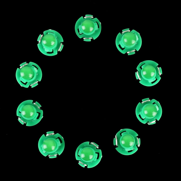 10PCS 2W T4.2 Wedge Instrument Panel LED Light Dashboard Gauge Cluster Indicator Lamp Bulb(Green Light) - Instrument Lights by buy2fix | Online Shopping UK | buy2fix
