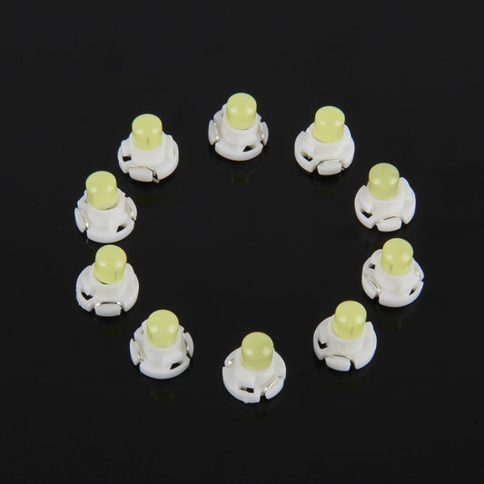 10 PCS 2W T4.2 Wedge Instrument Panel LED Light Dashboard Indicator Lamp Bulb(White Light) - Instrument Lights by buy2fix | Online Shopping UK | buy2fix