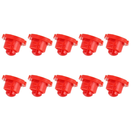 10PCS 2W T4.7 Wedge Instrument Panel LED Light Indicator Lamp Bulb(Red Light) - Instrument Lights by buy2fix | Online Shopping UK | buy2fix
