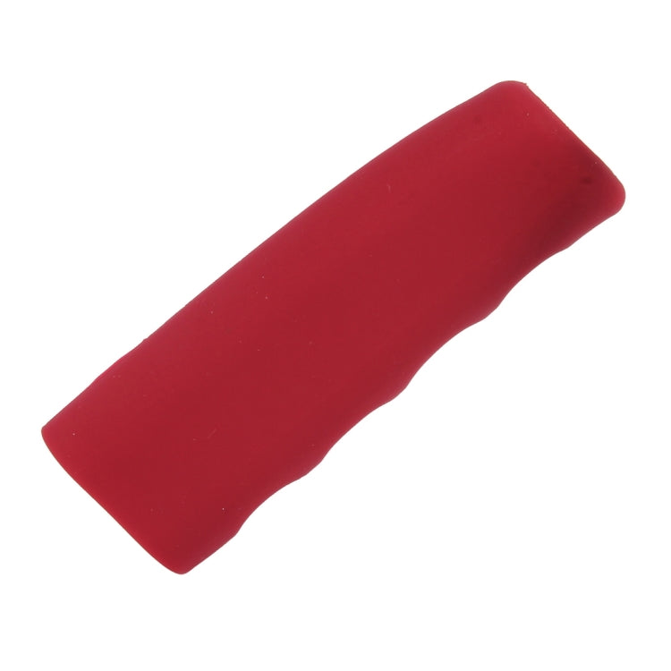 Rubber Car Hand Brake Cover Shift Knob Gear Stick Cushion Cover Car Accessory Interior Decoration Pad(Red) by buy2fix