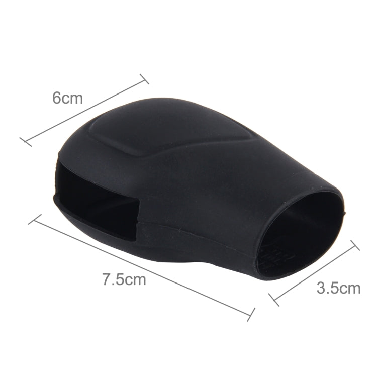 Rubber Car Hand Brake Head Cover Shift Knob Gear Stick Cushion Cover Car Accessory Interior Decoration Pad(Black) by buy2fix