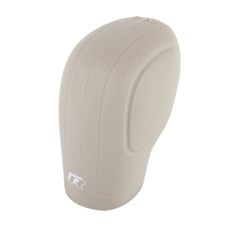 Rubber Car Hand Brake Head Cover Shift Knob Gear Stick Cushion Cover Car Accessory Interior Decoration Pad(Khaki) by buy2fix