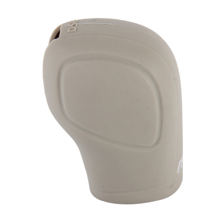 Rubber Car Hand Brake Head Cover Shift Knob Gear Stick Cushion Cover Car Accessory Interior Decoration Pad(Khaki) by buy2fix