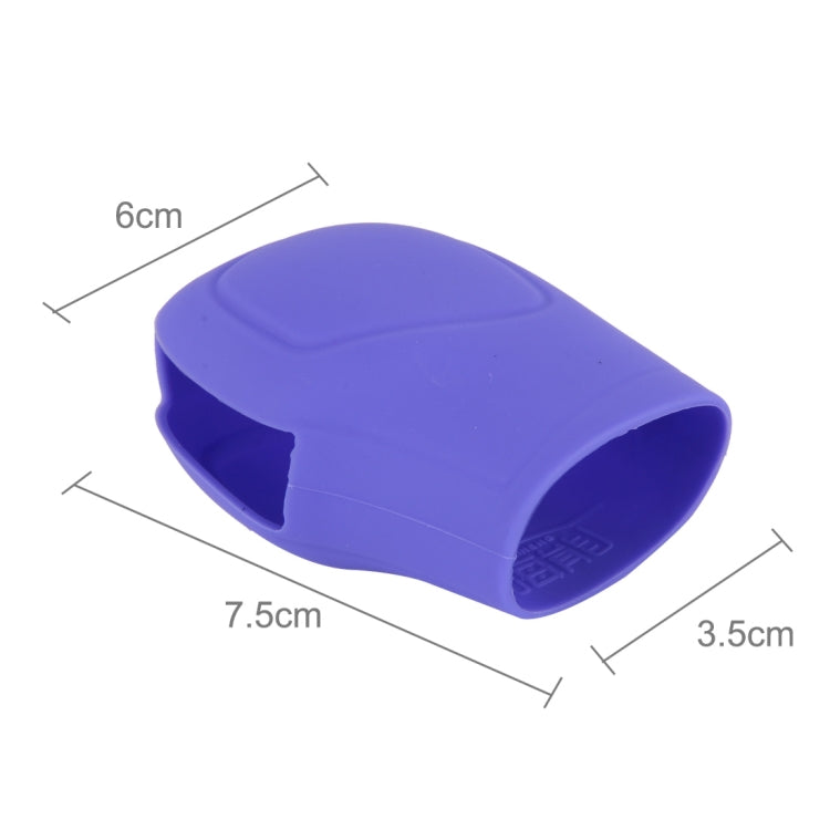 Rubber Car Hand Brake Head Cover Shift Knob Gear Stick Cushion Cover Car Accessory Interior Decoration Pad(Purple) by buy2fix