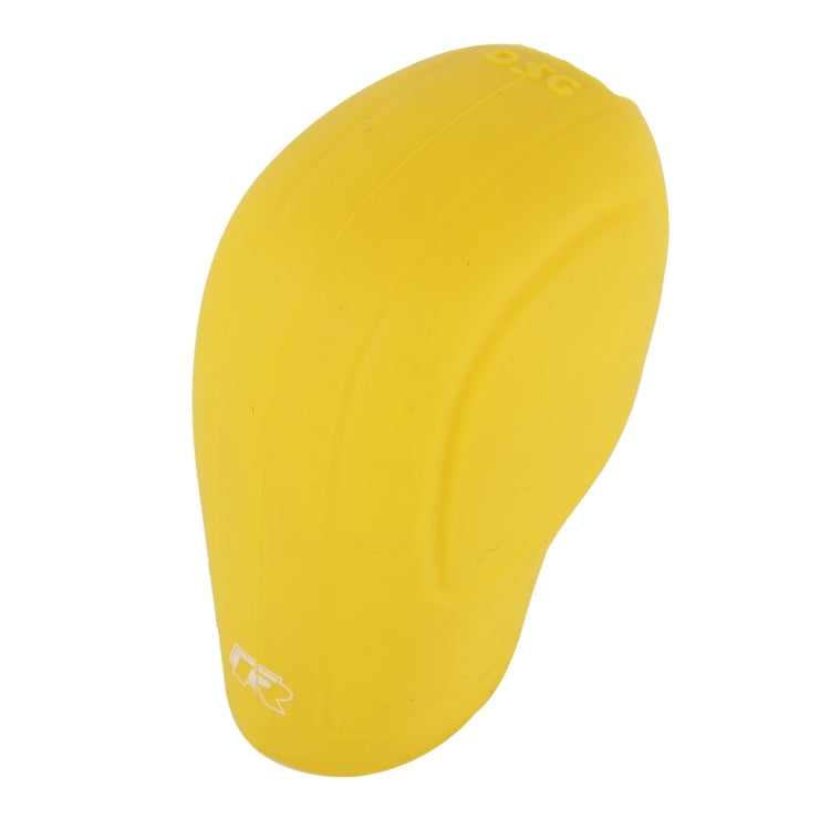 Rubber Car Hand Brake Head Cover Shift Knob Gear Stick Cushion Cover Car Accessory Interior Decoration Pad(Yellow) by buy2fix