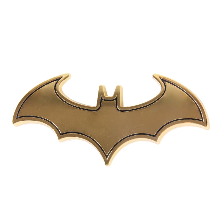 Bat Shape Shining Metal Car Free Sticker(Gold) by buy2fix