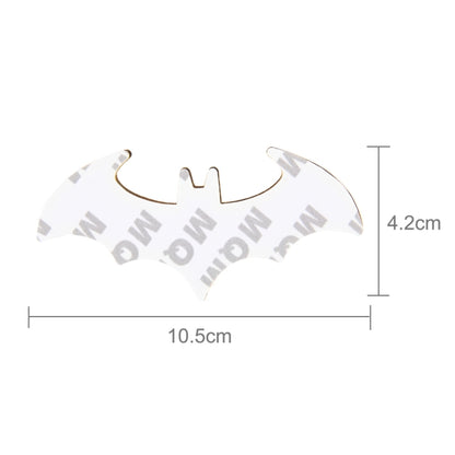 Bat Shape Shining Metal Car Free Sticker(Gold) by buy2fix