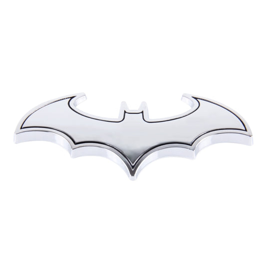 Bat Shape Shining Metal Car Free Sticker(Silver) by buy2fix