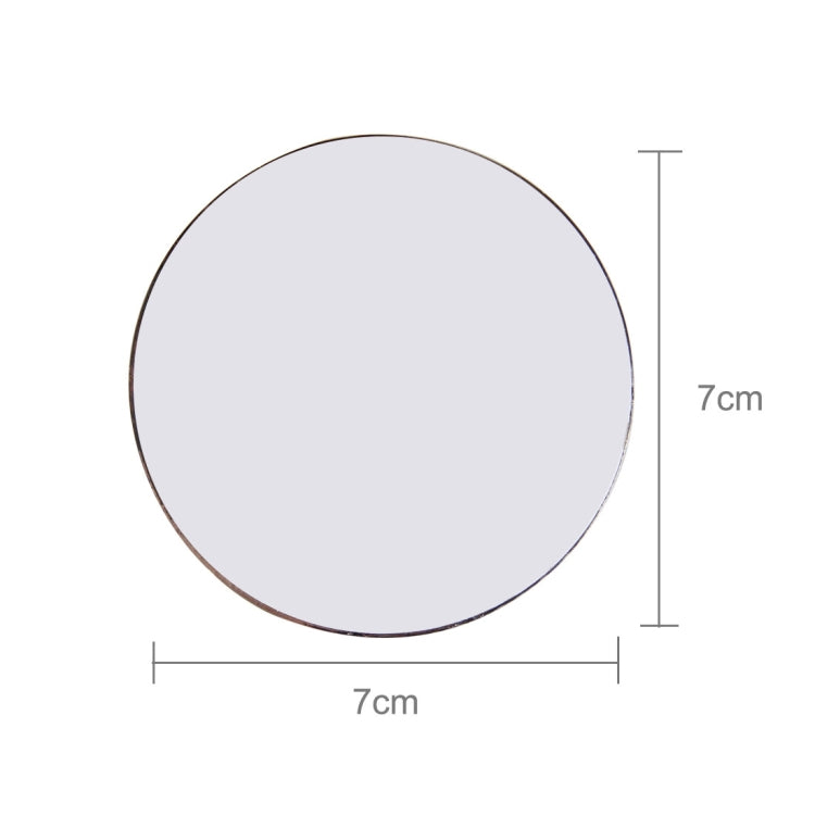 Skull Pattern Circular Shape Shining Metal Car Free Sticker(Black) by buy2fix