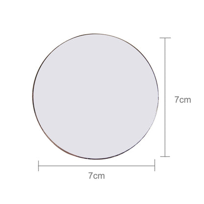 Skull Pattern Circular Shape Shining Metal Car Free Sticker(Red) by buy2fix