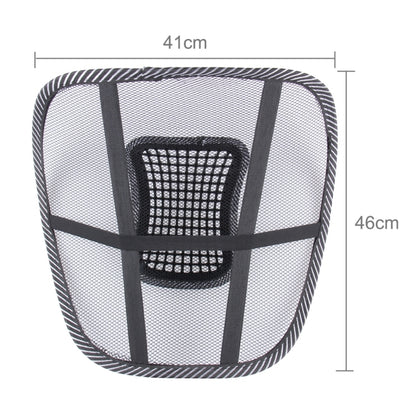 Car Season Universal Ice Milk Mesh Breathable Massage Waist Pillow Mat by buy2fix
