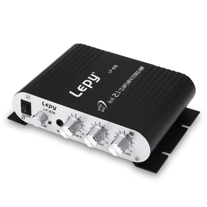 Car 2.1CH HIFI Subwoofer Amplifier Audio, Support MP3(Black) -  by buy2fix | Online Shopping UK | buy2fix