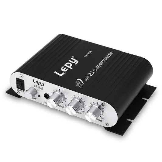 Car 2.1CH HIFI Subwoofer Amplifier Audio, Support MP3(Black) -  by buy2fix | Online Shopping UK | buy2fix