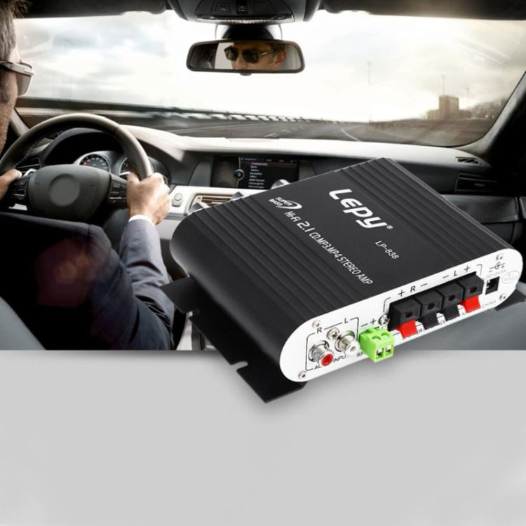Car 2.1CH HIFI Subwoofer Amplifier Audio, Support MP3(Black) -  by buy2fix | Online Shopping UK | buy2fix