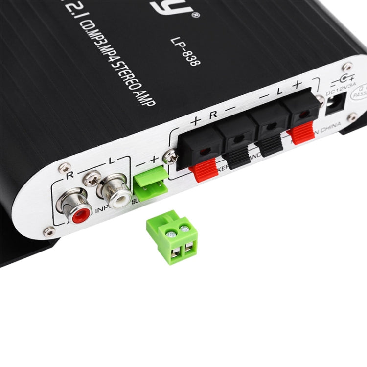 Car 2.1CH HIFI Subwoofer Amplifier Audio, Support MP3(Black) -  by buy2fix | Online Shopping UK | buy2fix