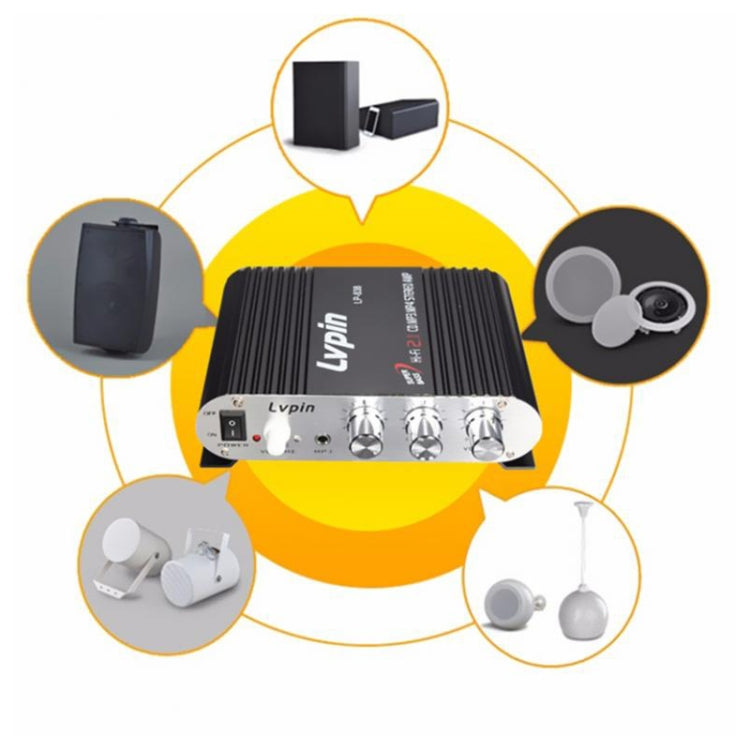 Car 2.1CH HIFI Subwoofer Amplifier Audio, Support MP3(Black) -  by buy2fix | Online Shopping UK | buy2fix