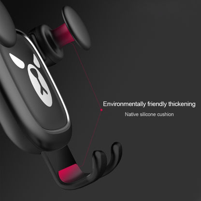 Big Eyes Pattern Gravity Cartoon Air Vent Car Mount Phone Holder(Black) by buy2fix