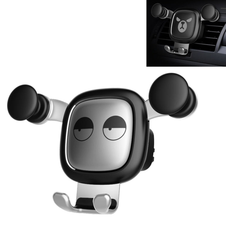 Big Eyes Pattern Gravity Cartoon Air Vent Car Mount Phone Holder(Silver) by buy2fix