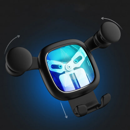 Big Eyes Pattern Gravity Cartoon Air Vent Car Mount Phone Holder(Silver) by buy2fix