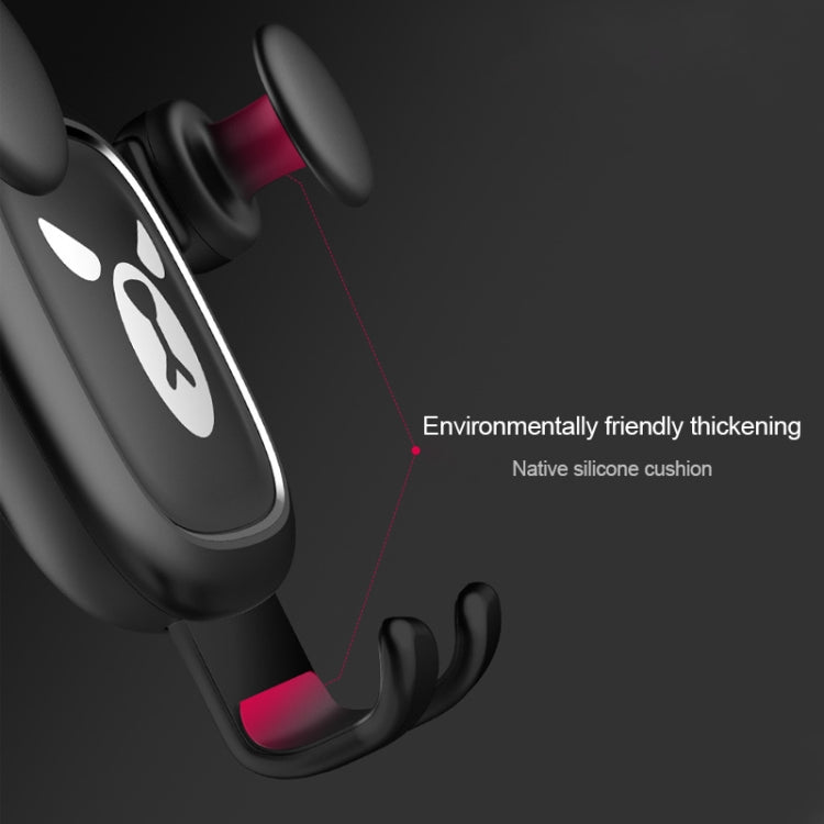 Big Eyes Pattern Gravity Cartoon Air Vent Car Mount Phone Holder(Silver) by buy2fix