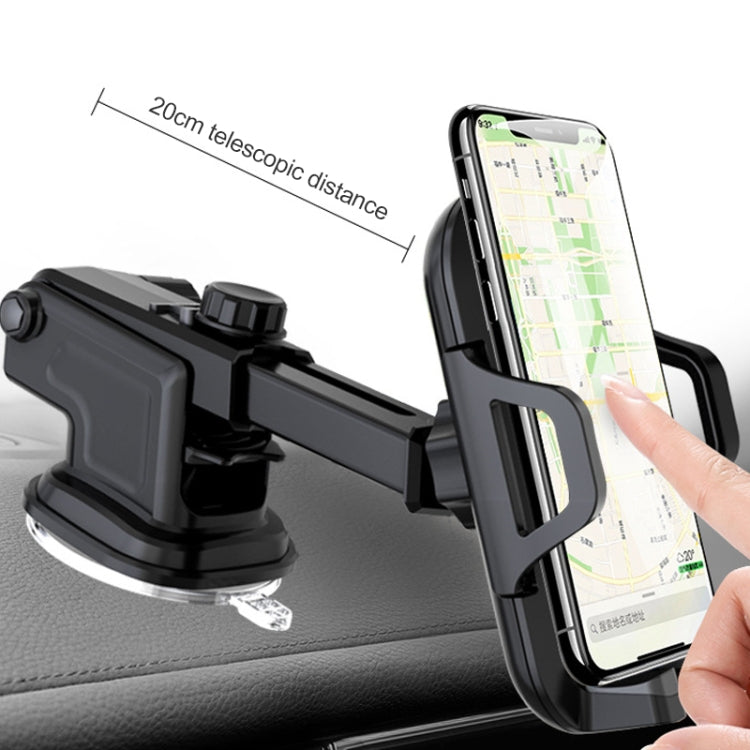 Multi-function Vehicle Navigation Frame Suction Cup Car Mount Phone Holder(Black) by buy2fix