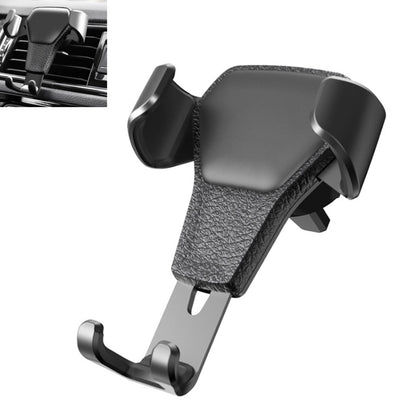 Litchi Texture Gravity Car Mount Phone Holder (Black) by buy2fix