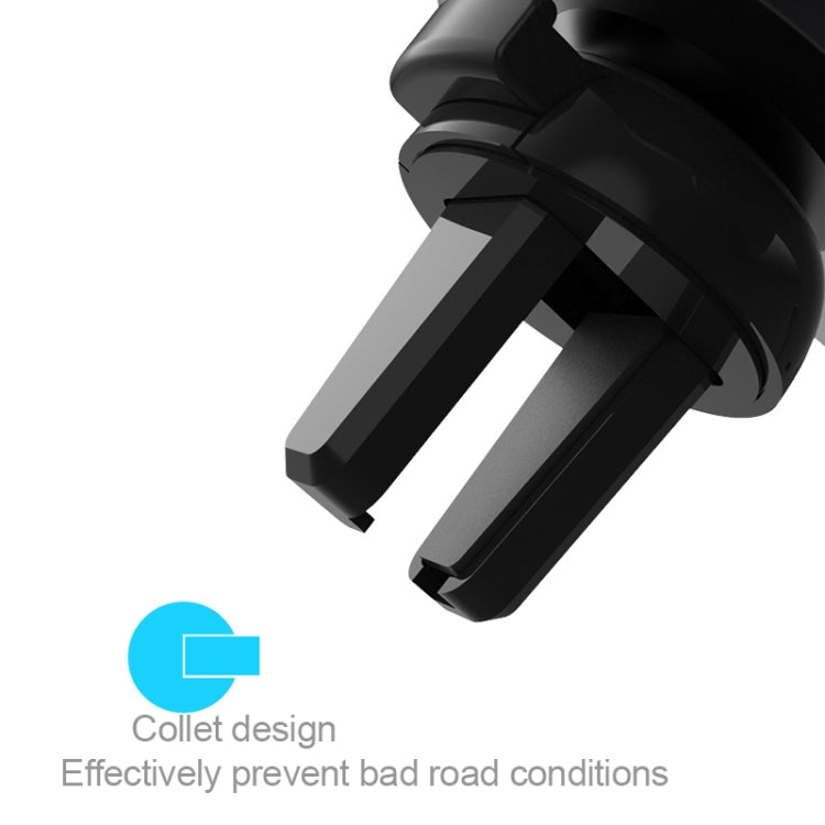 Litchi Texture Gravity Car Mount Phone Holder (Black) by buy2fix