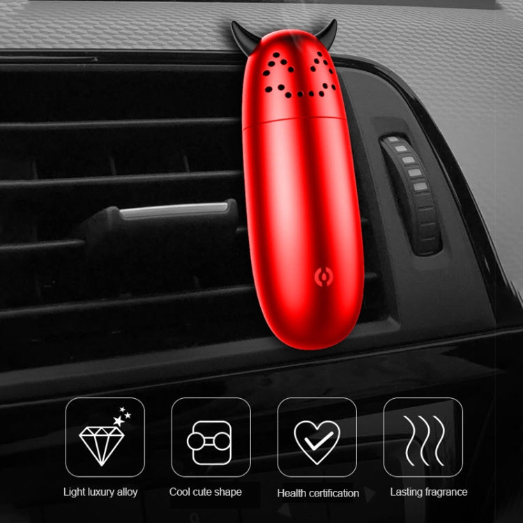 General Metal Car Aromatherapy Automotive Aromatherapy Clamp Air Purifier Humidifier (Red) by buy2fix
